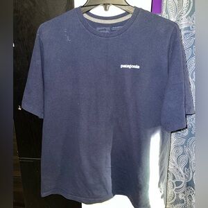 Patagonia Mens Logo Responsibili-Tee Organic Cotton T-shirt Classic Navy Large